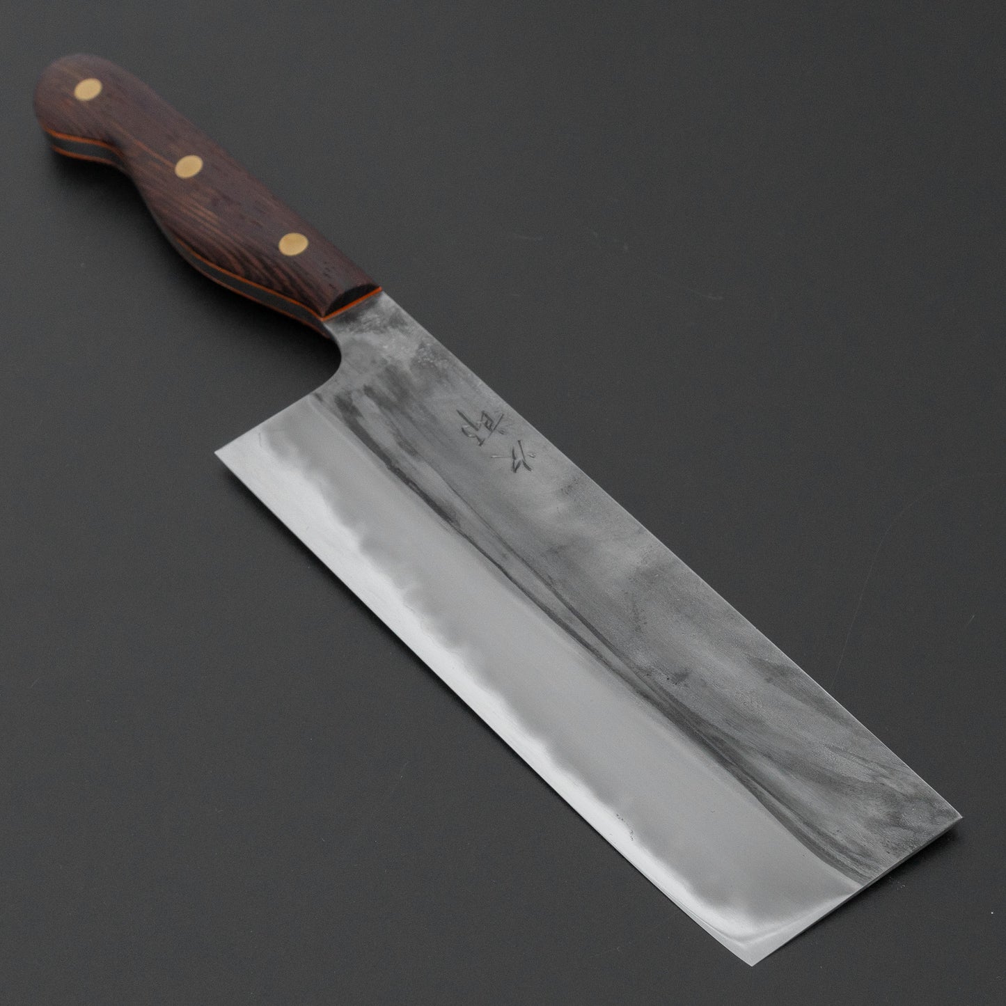 かじや次郎 鎚目 洋式 菜切 180mm 鉄刀木柄 (#846)
