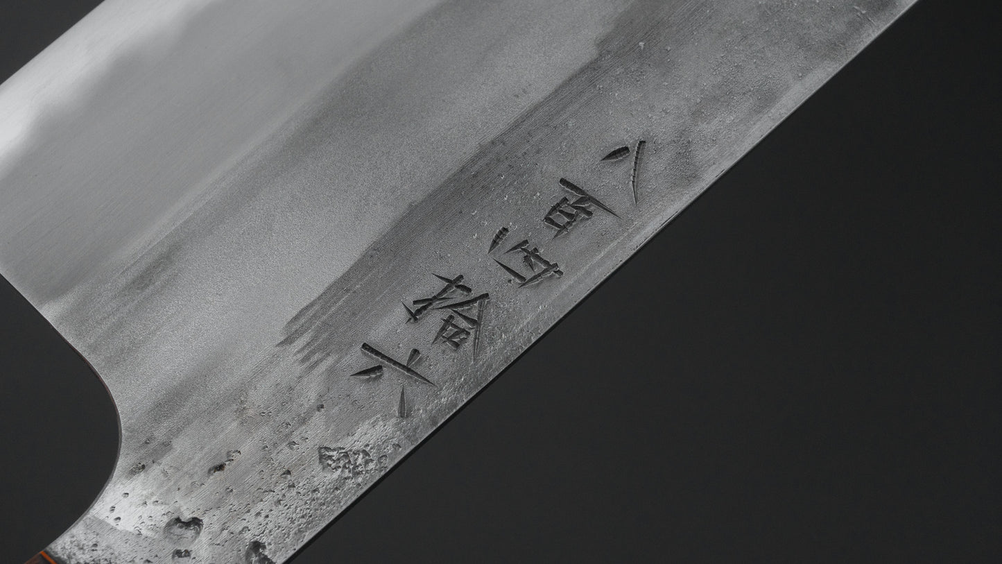 かじや次郎 鎚目 洋式 菜切 180mm 鉄刀木柄 (#846)