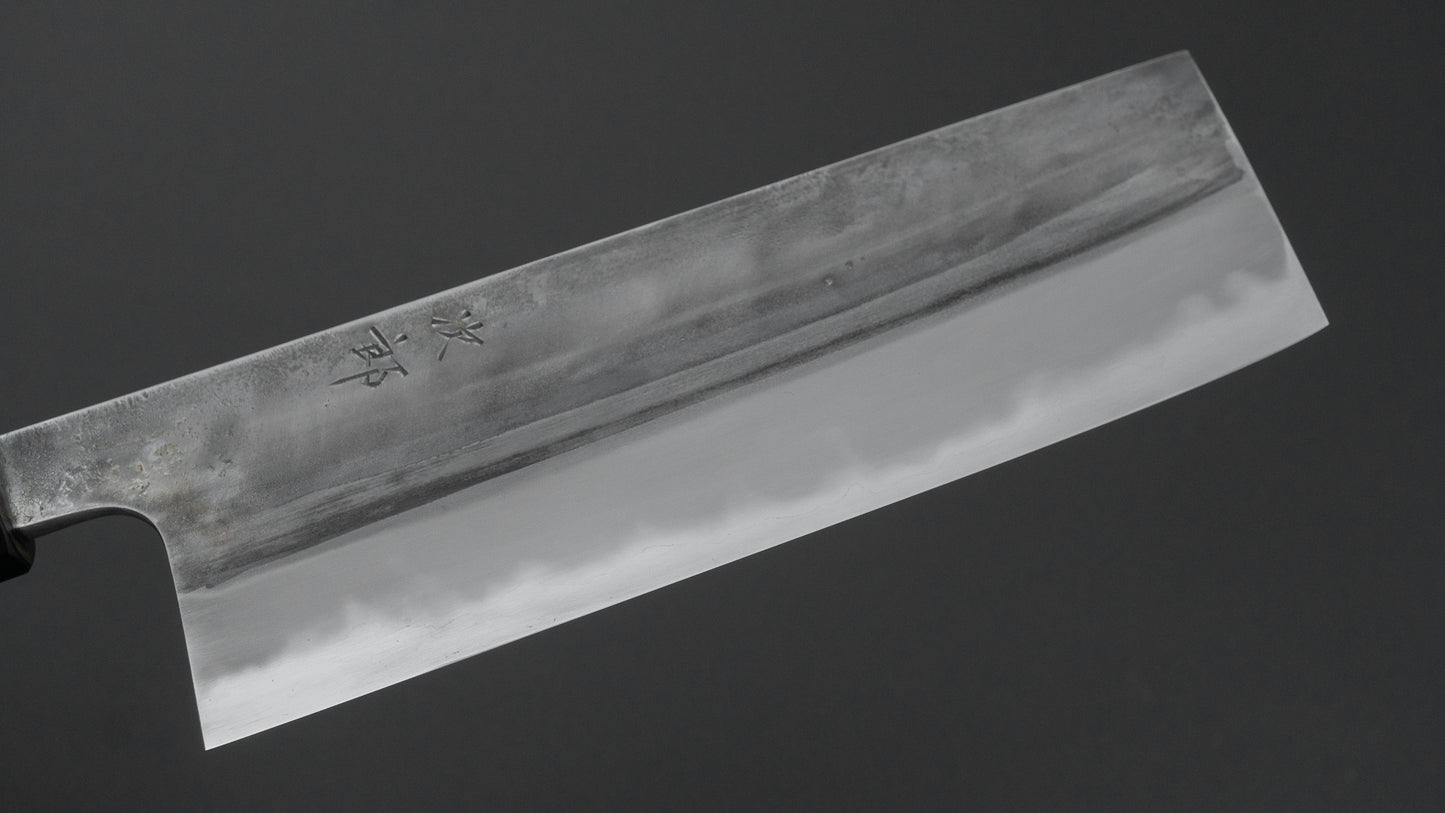 かじや次郎 鎚目 和式 菜切 180mm 太平鉄刀木柄 (#847)