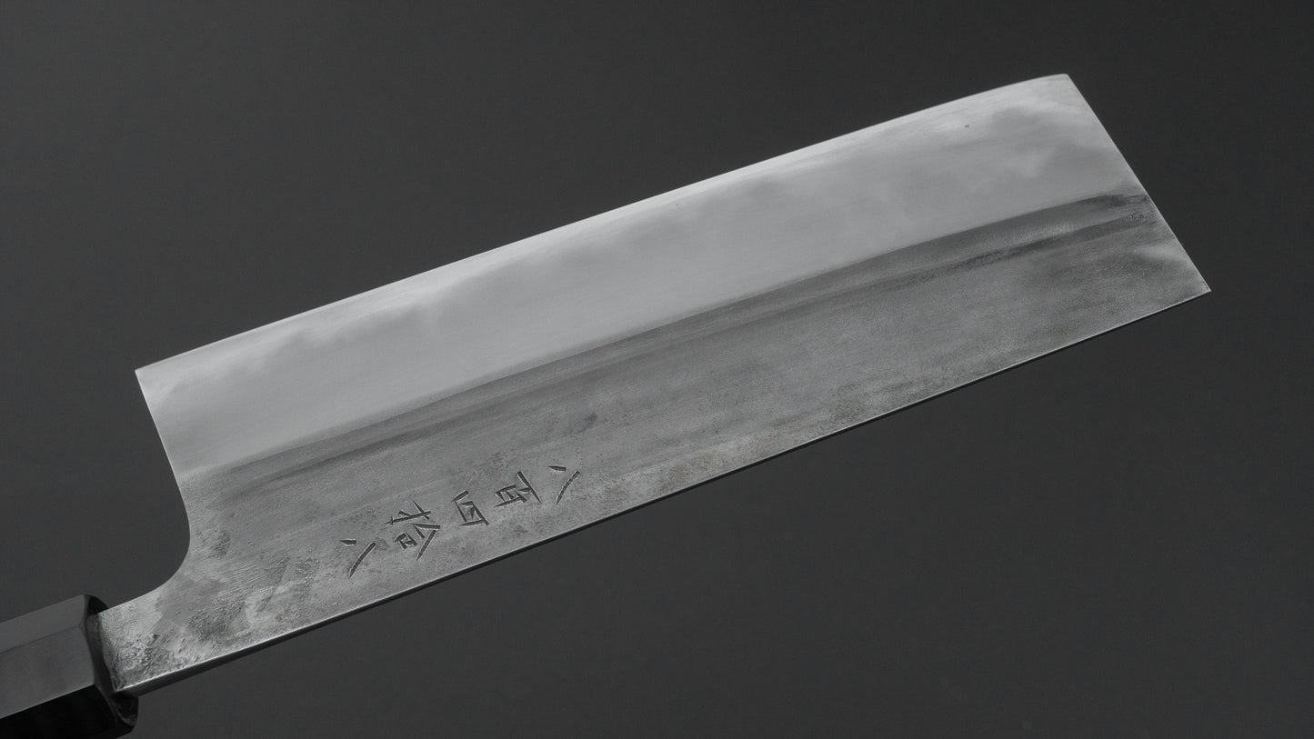 かじや次郎 鎚目 和式 菜切 180mm 太平鉄刀木柄 (#848)