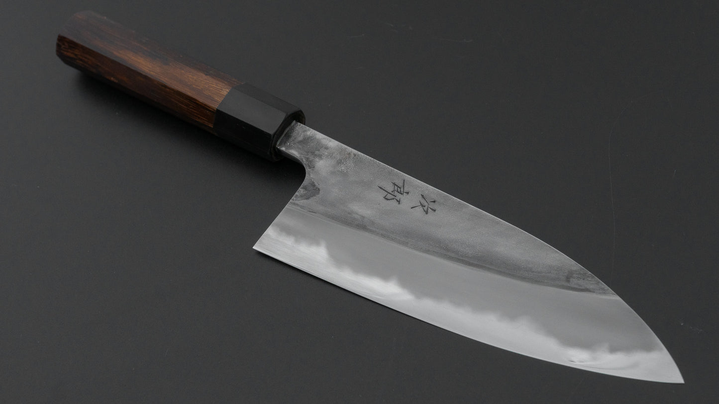 かじや次郎 鎚目 和式 三徳 165mm 太平鉄刀木柄 (#854)