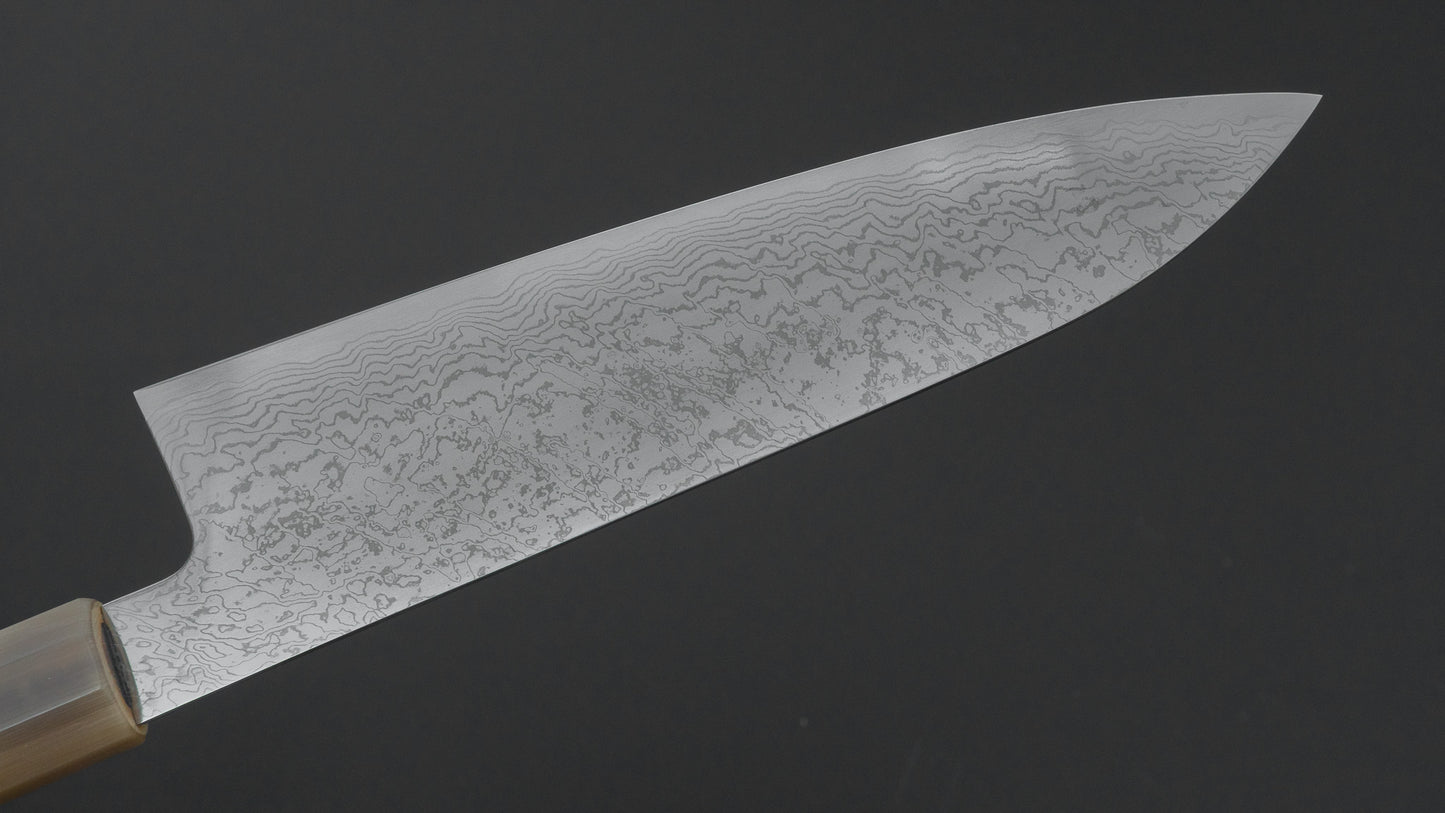 Hitohira Nigara SGS Damascus Gyuto 210mm Lacewood Handle