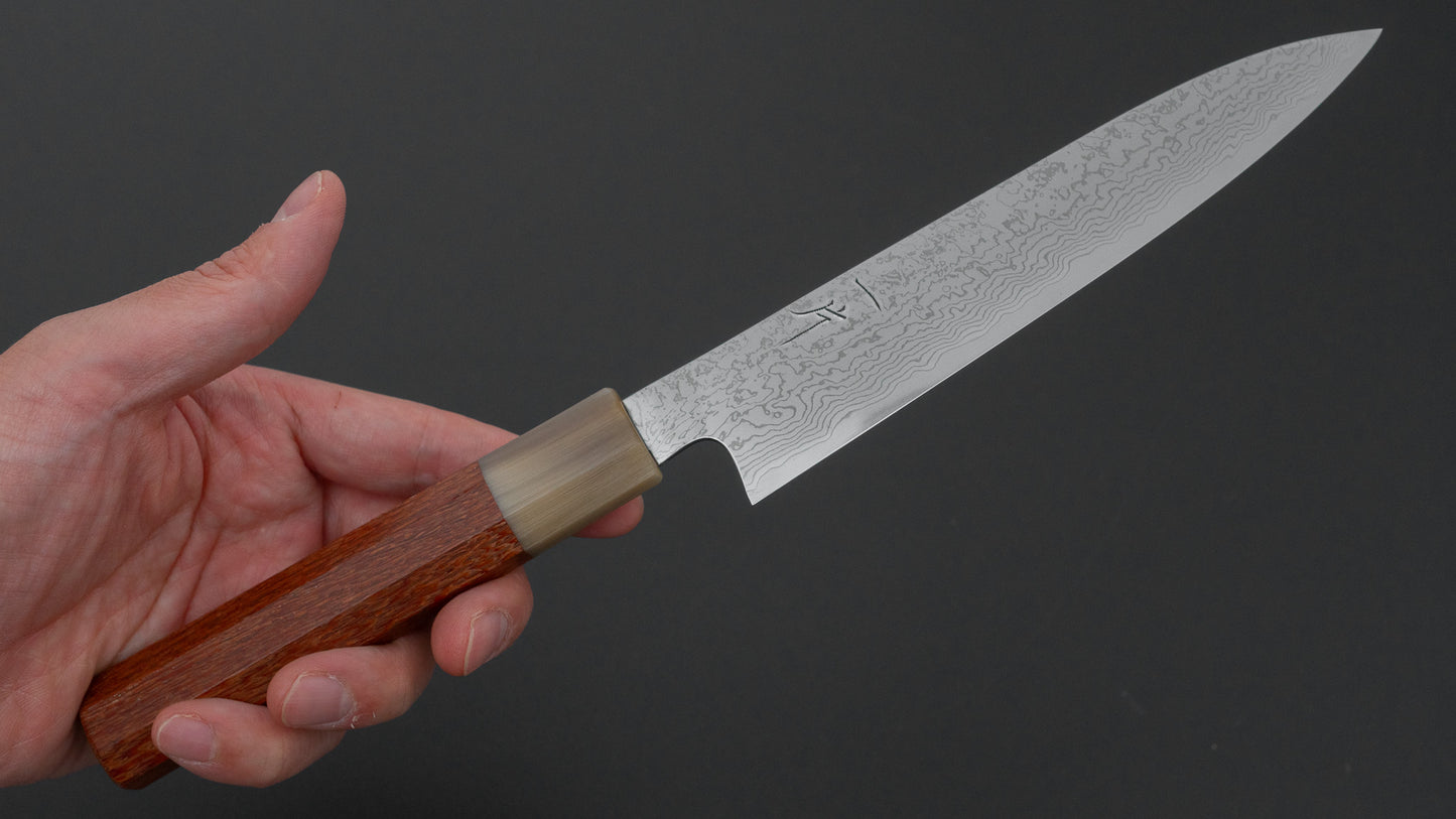 Hitohira Nigara SGS Damascus Petty 150mm Lacewood Handle