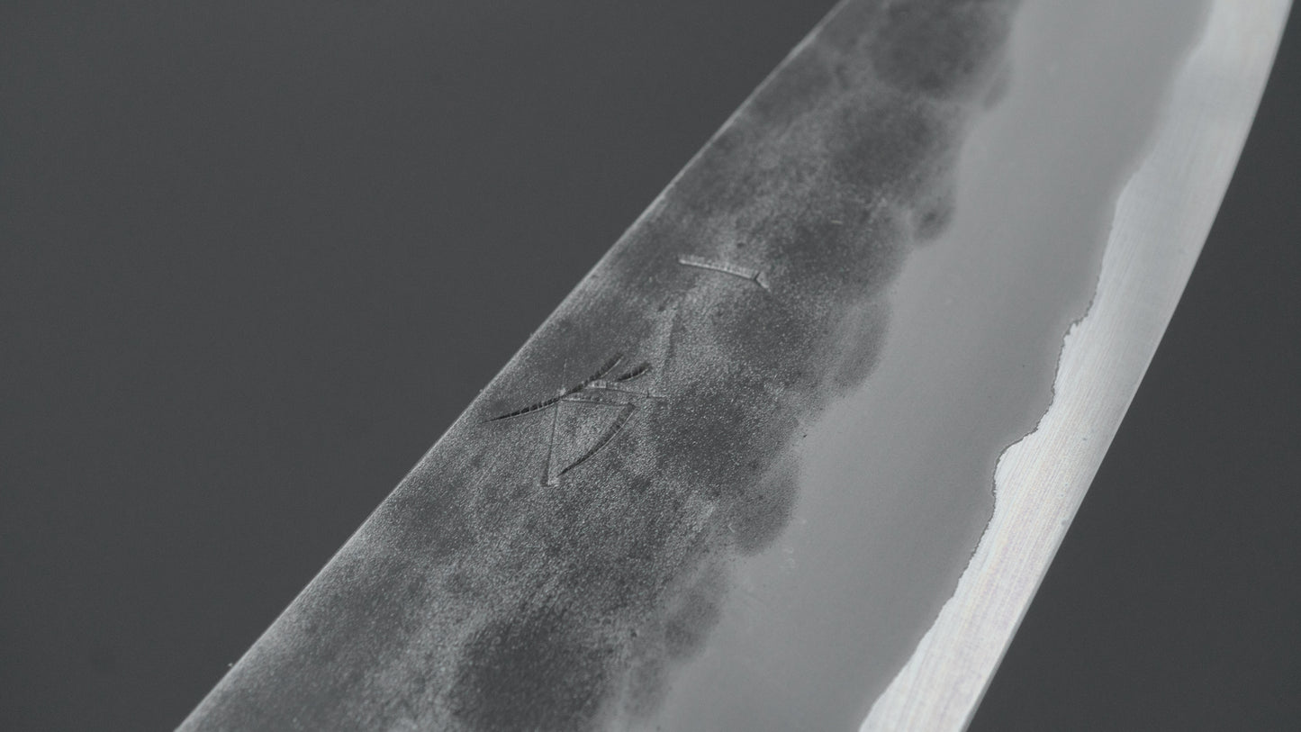 Hitohira Hinode Tsuchime White #2 Stainless Clad Paring 90mm Taihei Rosewood Handle