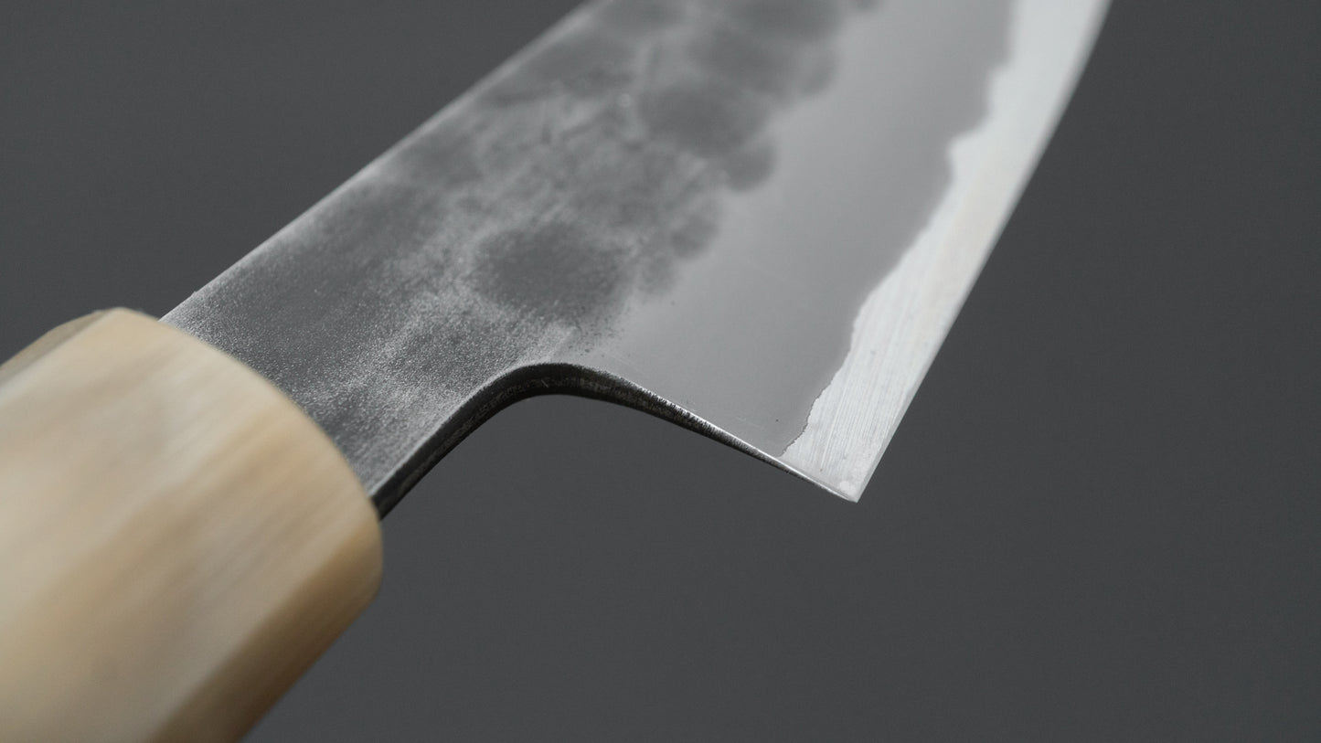 Hitohira Hinode Tsuchime White #2 Stainless Clad Paring 90mm Taihei Rosewood Handle