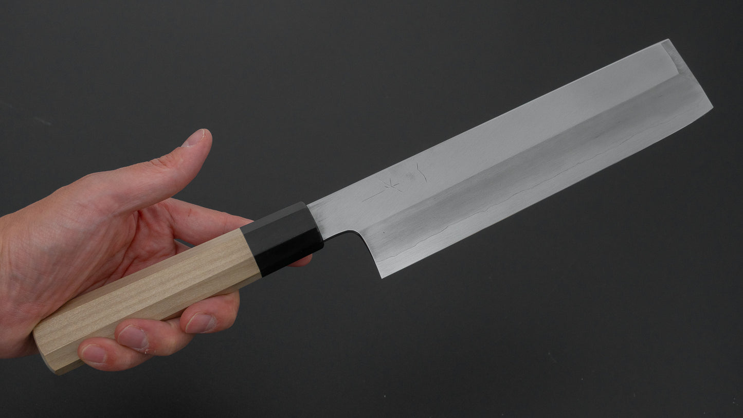 ひとひら 中川 茂助 銀三 薄刃 210mm 朴柄