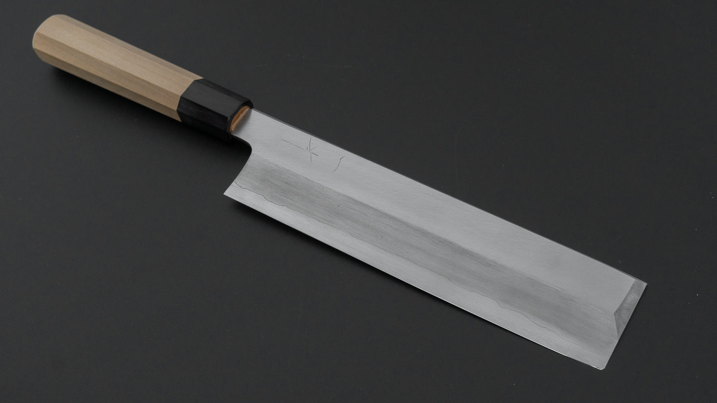 ひとひら 中川 茂助 銀三 薄刃 225mm 朴柄 (サヤ)
