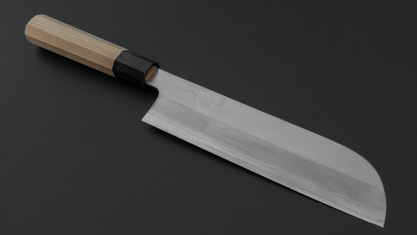ひとひら 中川 茂助 銀三 鎌形薄刃 225mm 朴柄 (サヤ)