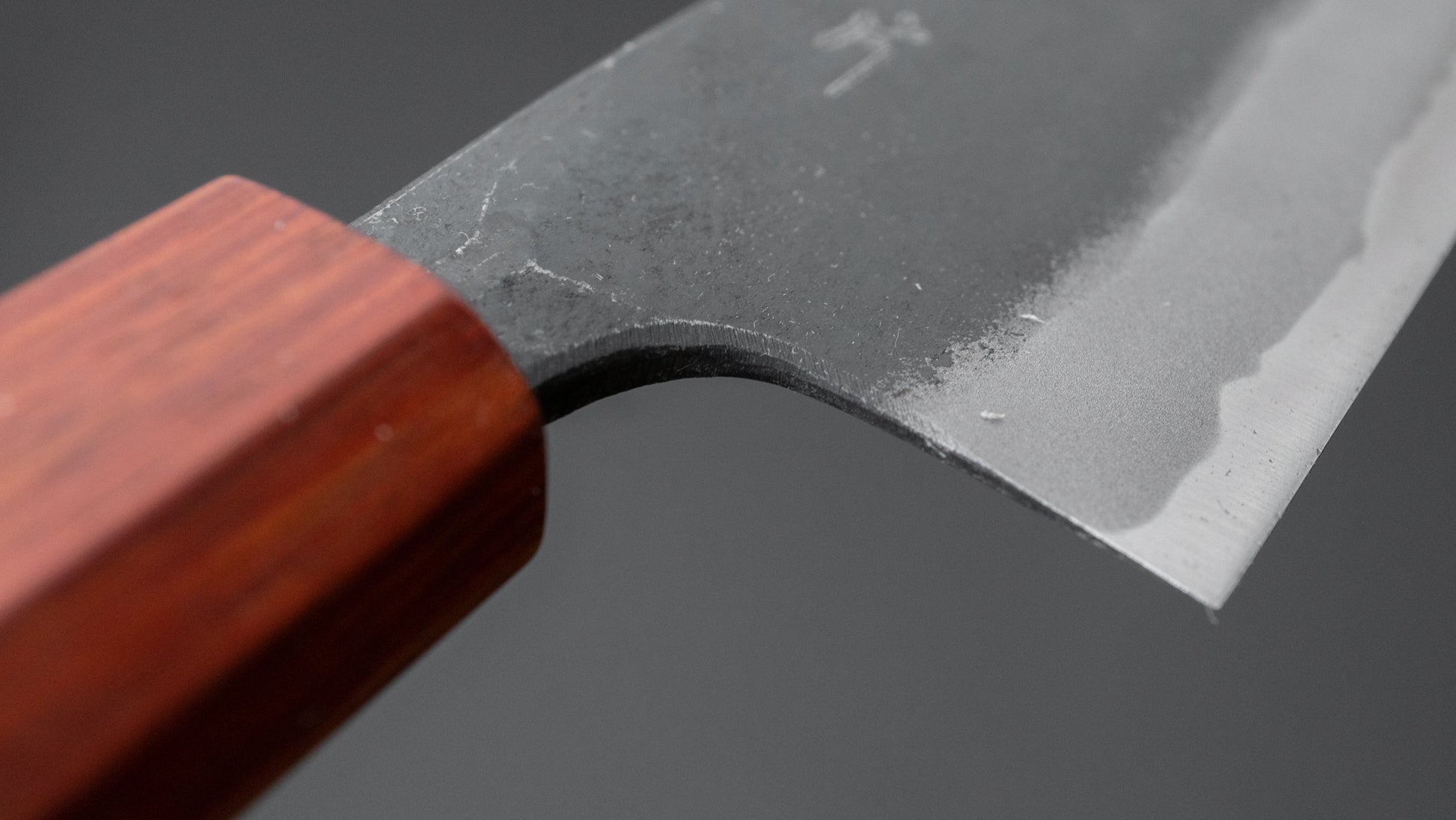 Hitohira Tosa Kurouchi Blue #2 Santoku 170mm Walnut Handle (Rengas Ferrule) - HITOHIRA