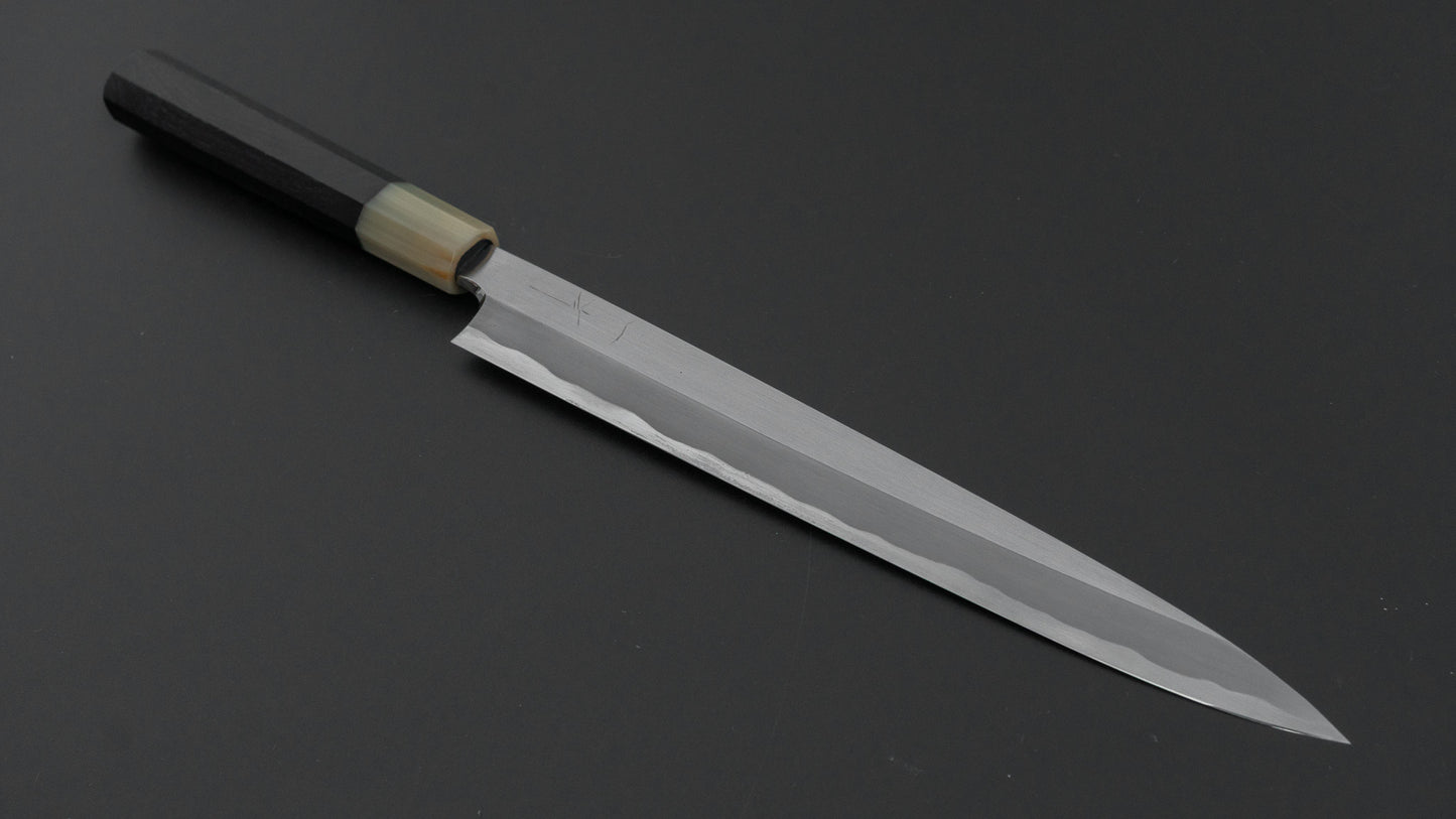 ひとひら 富樫 白一鋼 立研 柳刃 240mm 黒檀柄