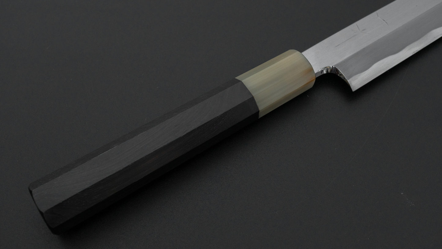 ひとひら 富樫 白一鋼 立研 柳刃 240mm 黒檀柄