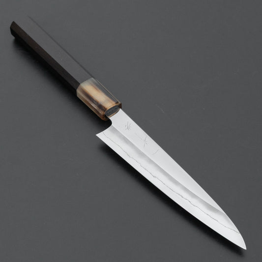 Hitohira Kikuchiyo Rou Silver #3 Mirror Polished Petty 135mm Ebony Handle