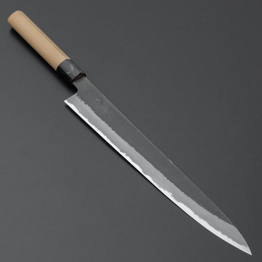 Hitohira Hinode Nashiji White #2 Sujihiki 270mm Ho Wood Handle (D-Shape) - HITOHIRA