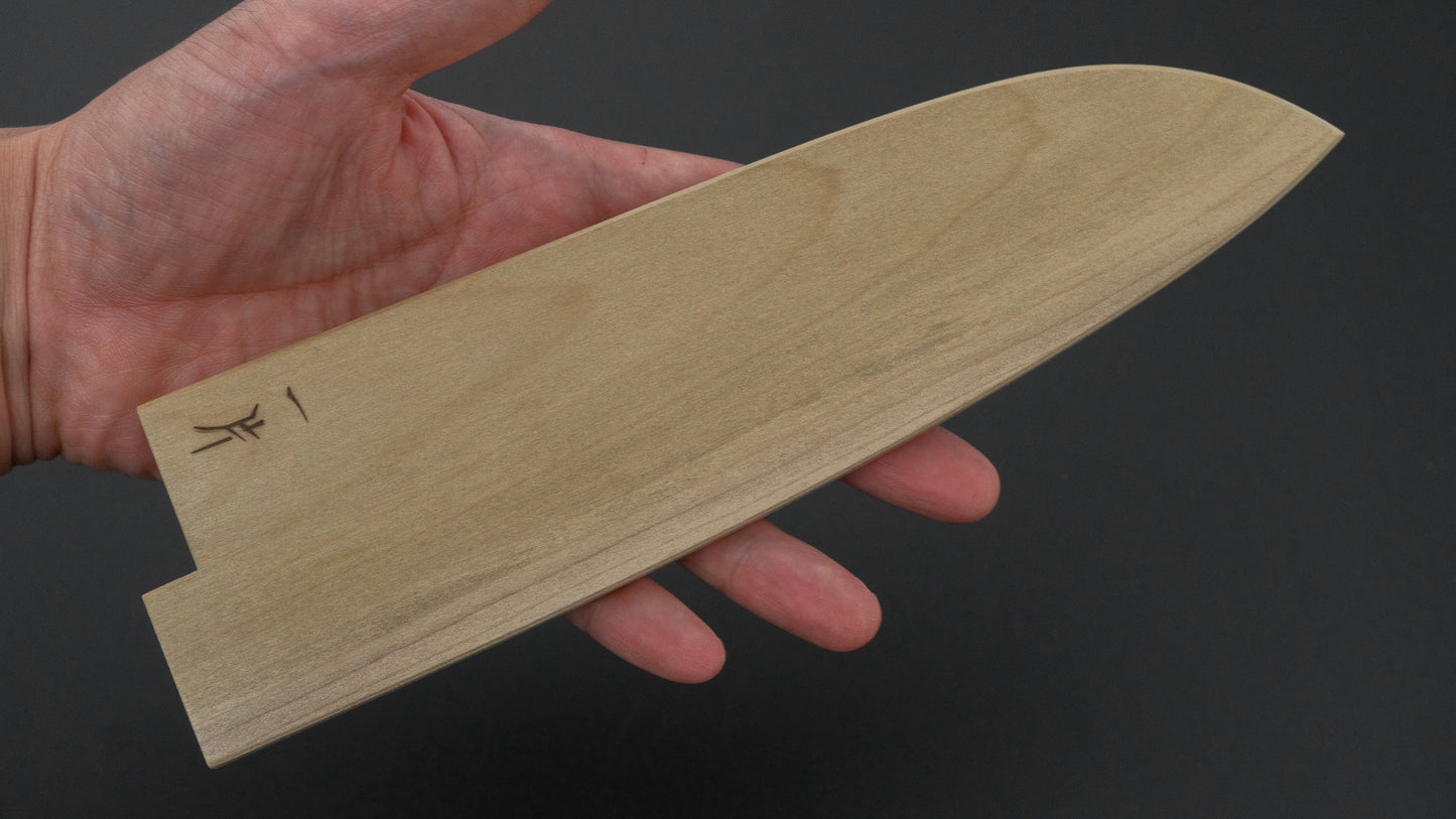 Hitohira WB Ho Wood Saya Santoku 180mm (4.5mm/ Magnetic)