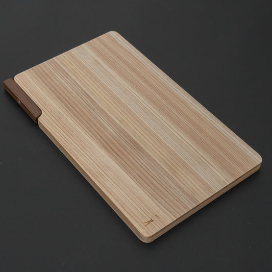 Hitohira Hinoki Thin Cutting Board with Staind (Small)