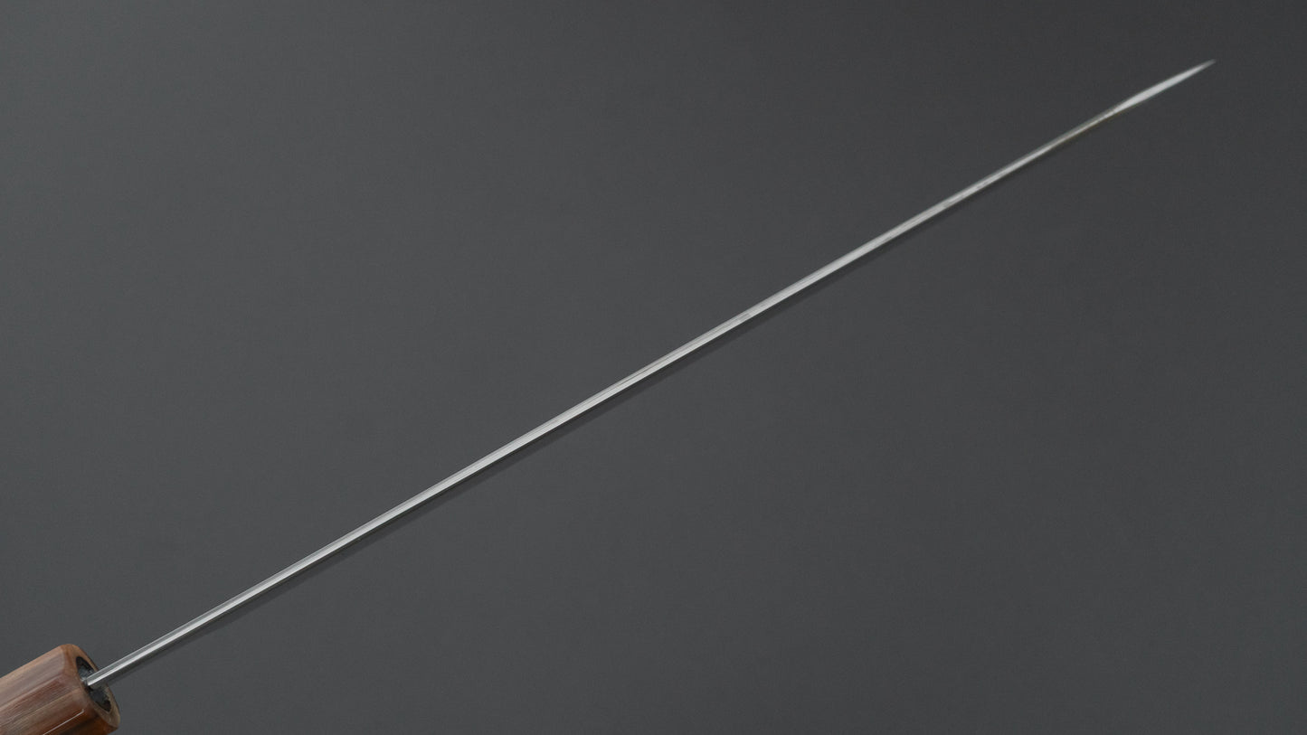 Hitohira Togashi White #1 Sanbonsugi Mizu Honyaki Gyuto 240mm Ziricote Handle (#123/ Saya)