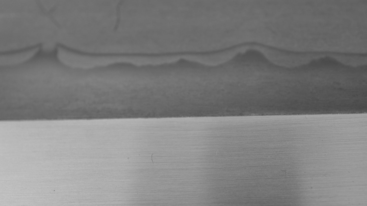 Hitohira Togashi White #1 Sanbonsugi Mizu Honyaki Gyuto 240mm Ziricote Handle (#123/ Saya)