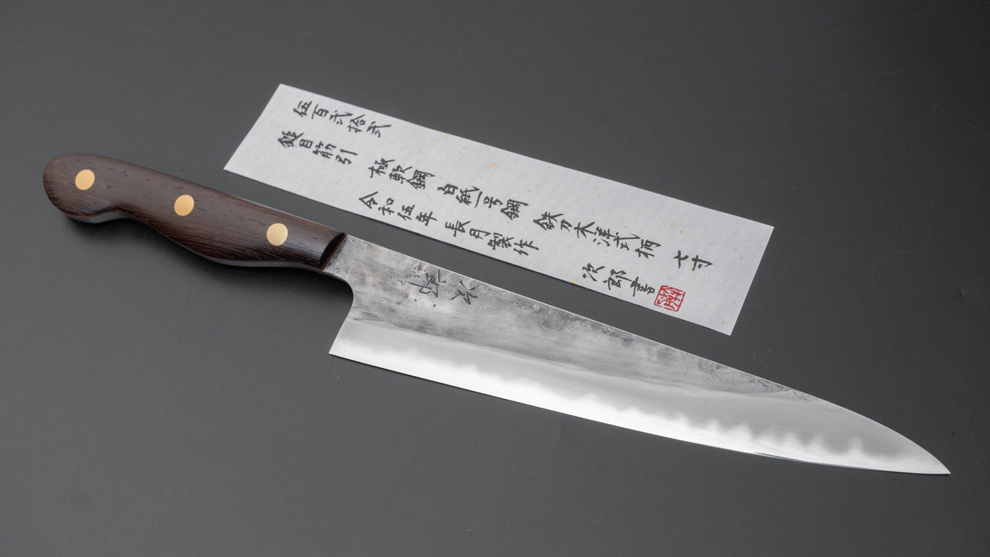 Jiro Tsuchime Yo Sujihiki 210mm Tagayasan Handle (#522) - HITOHIRA