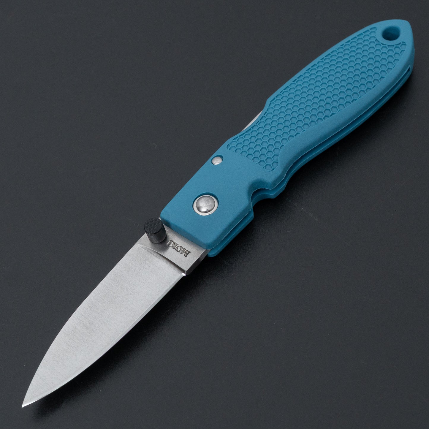 MOKI Coupe Folding Knife Grilon Handle (Grayish Blue)