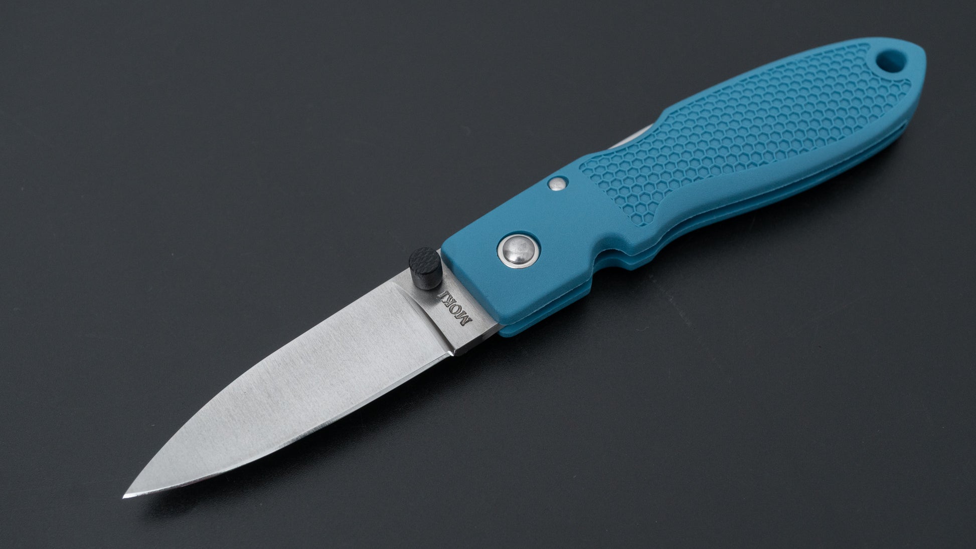 MOKI Coupe Folding Knife Grilon Handle (Grayish Blue)