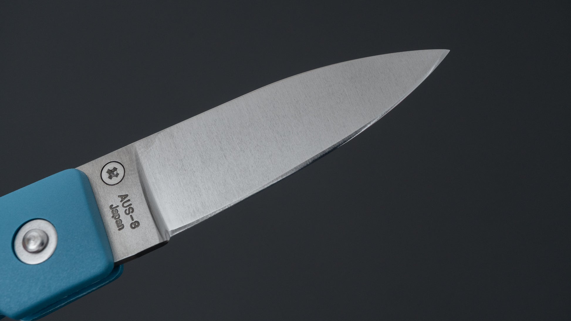 MOKI Coupe Folding Knife Grilon Handle (Grayish Blue)