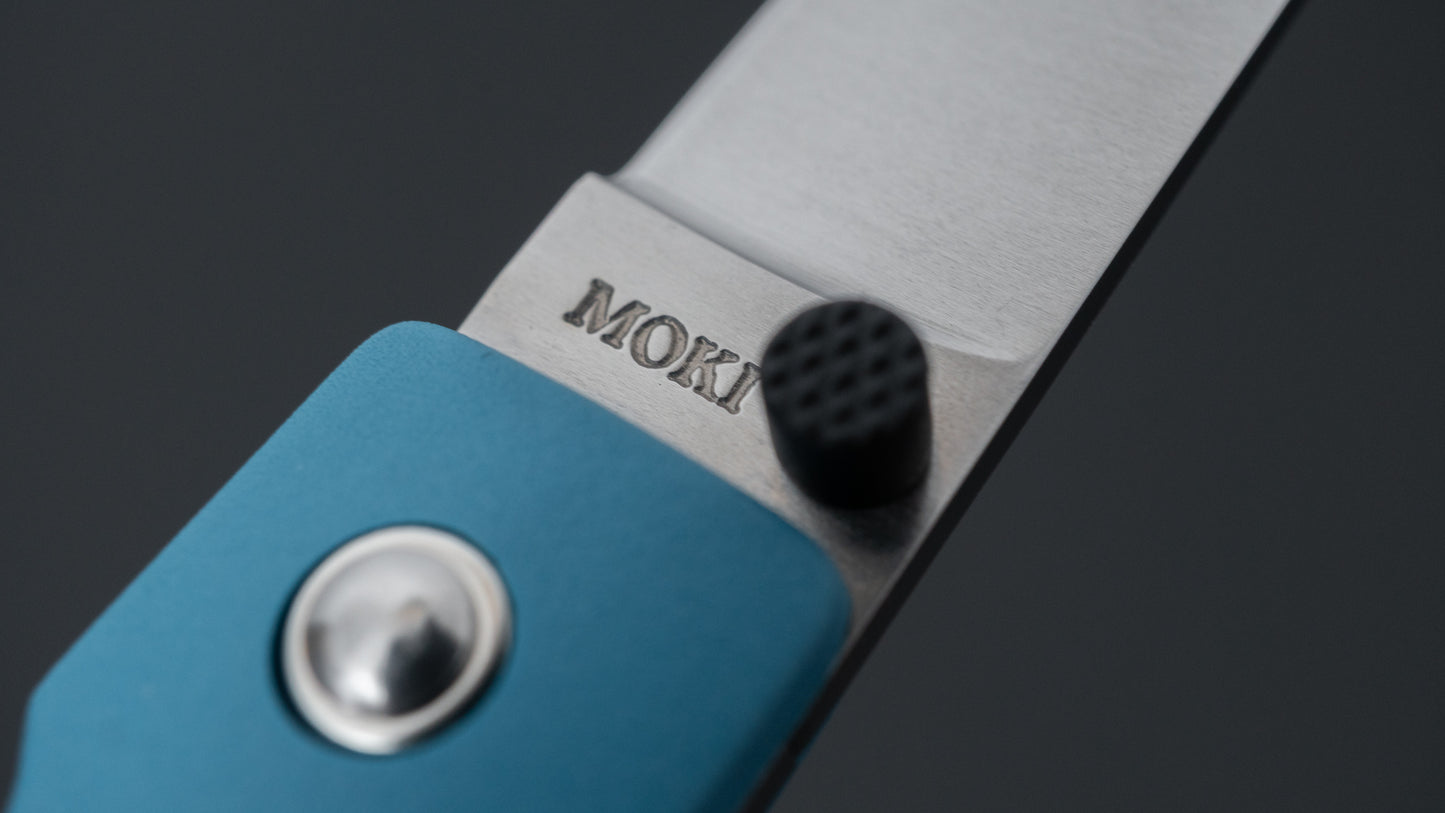 MOKI Coupe Folding Knife Grilon Handle (Grayish Blue)