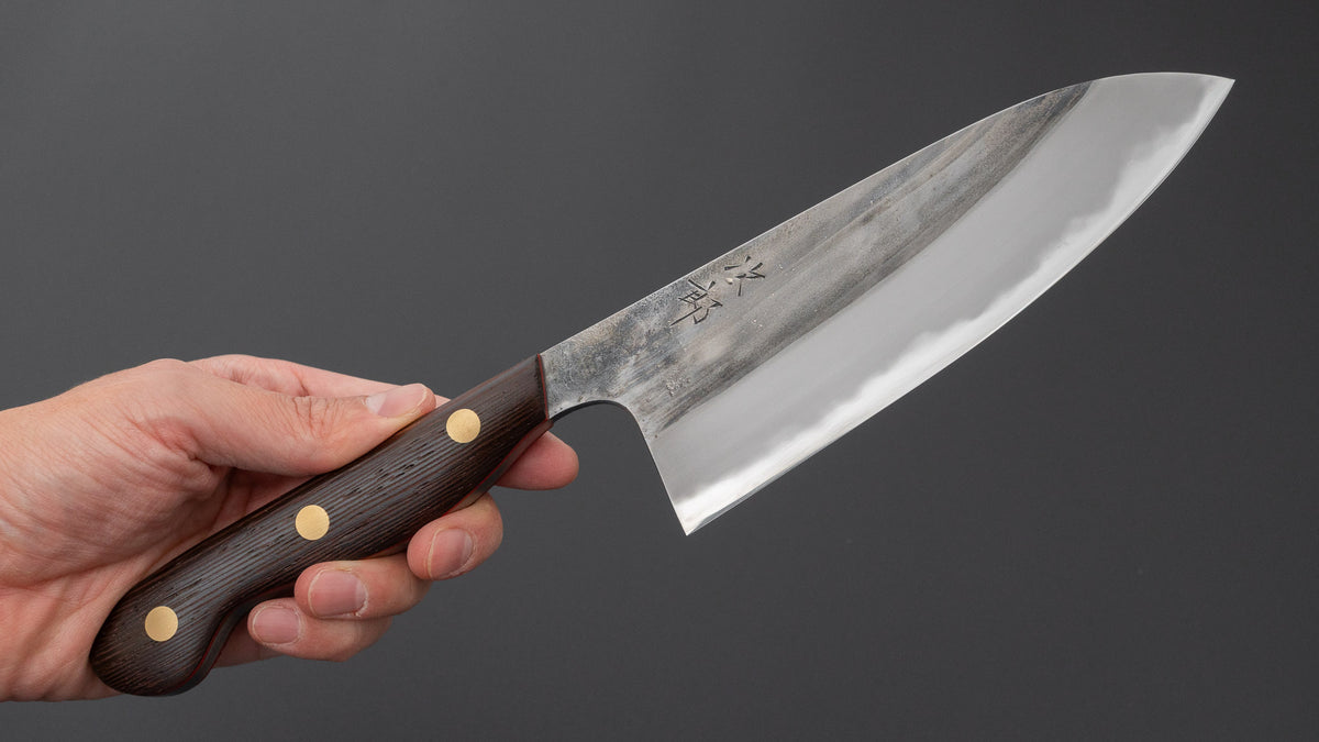 Jiro Tsuchime Yo Santoku 165mm Tagayasan Handle (#860)