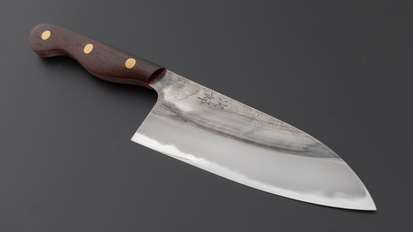 Jiro Tsuchime Yo Santoku 165mm Tagayasan Handle (#861)