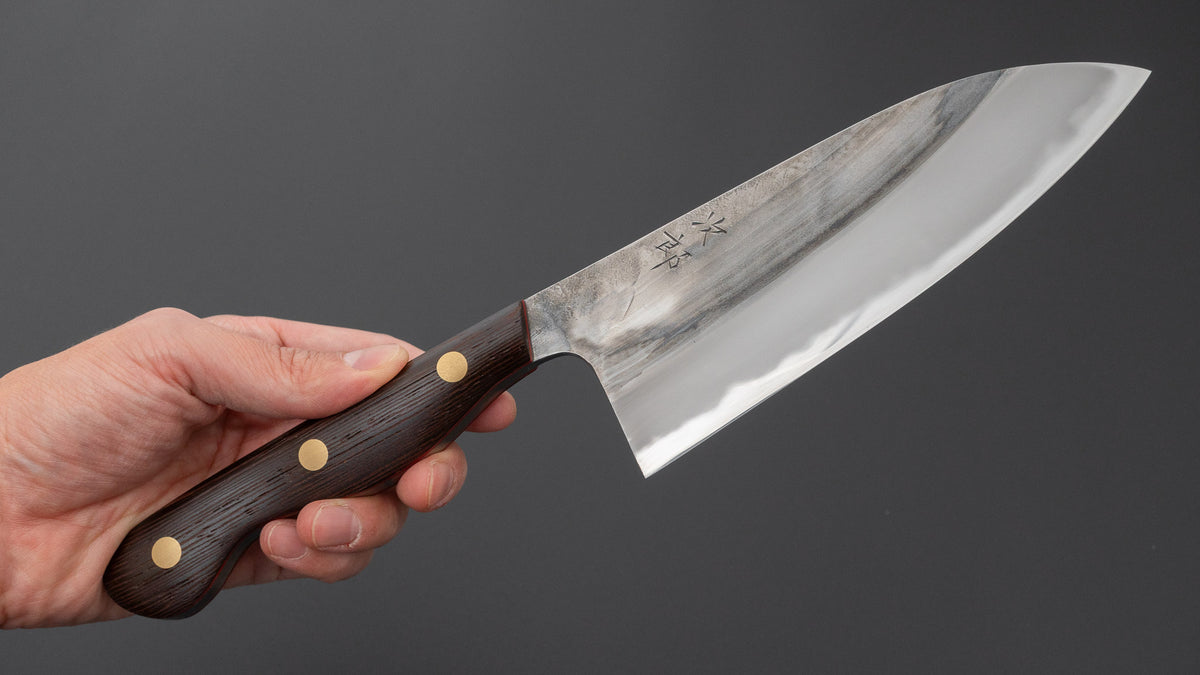 Jiro Tsuchime Yo Santoku 165mm Tagayasan Handle (#861)