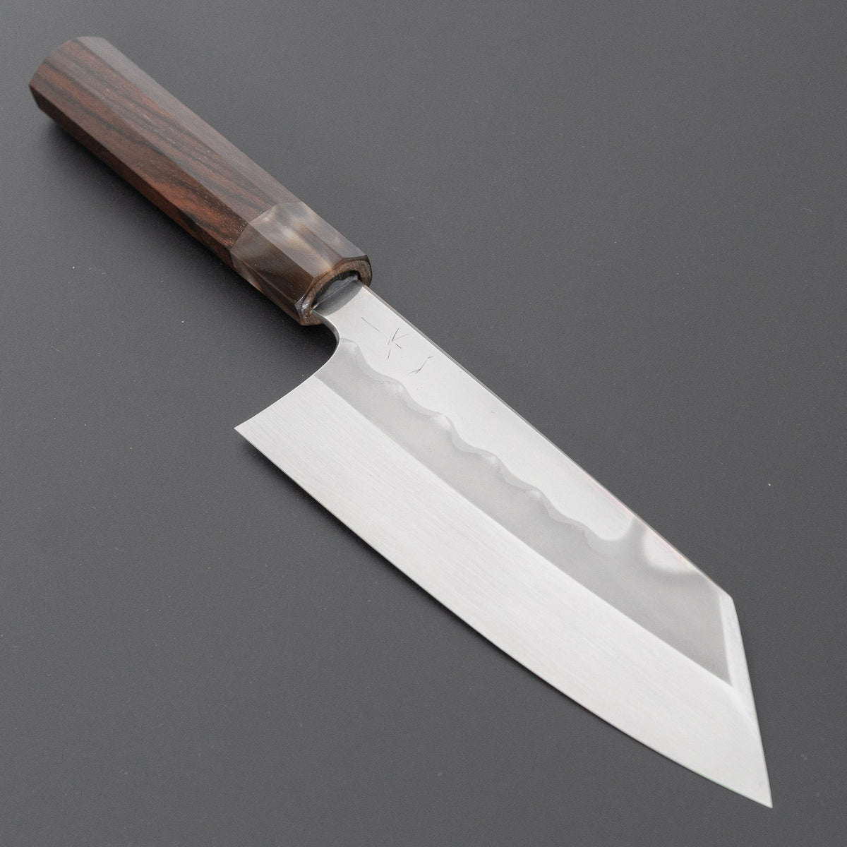 Hitohira Togashi White #1 Notaremon Mizu Honyaki Bunka 180mm Taihei Makassar Ebony Handle (#184/ Saya)