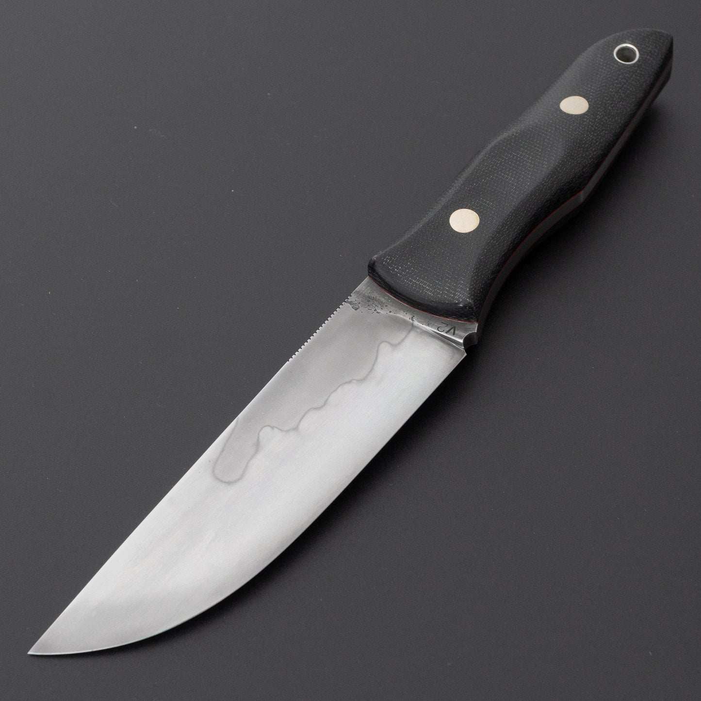 Seino V2 Honyaki Fixed Blade Canvas Micarta Handle (#010)