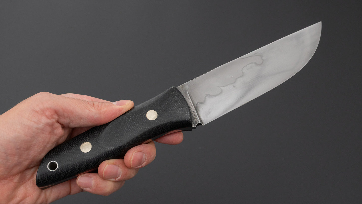 Seino V2 Honyaki Fixed Blade Canvas Micarta Handle (#010)