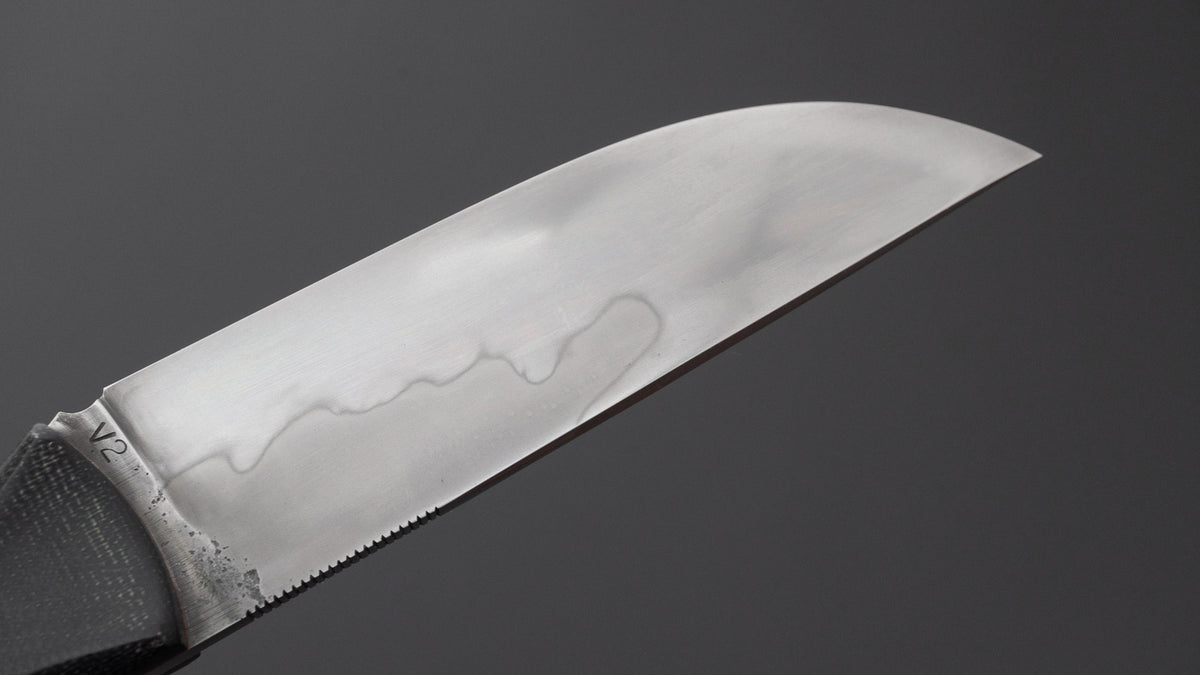 Seino V2 Honyaki Fixed Blade Canvas Micarta Handle (#010)