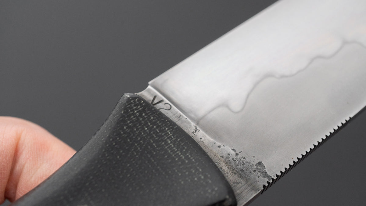 Seino V2 Honyaki Fixed Blade Canvas Micarta Handle (#010)