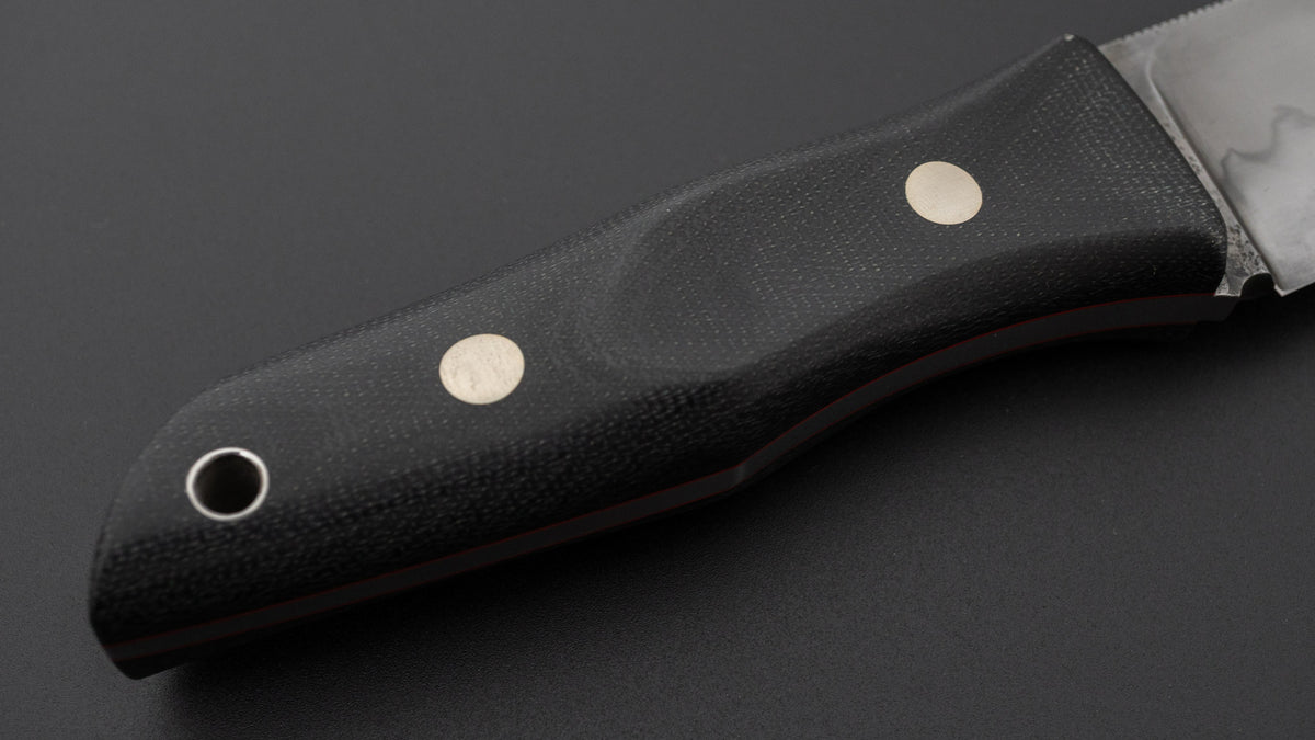 Seino V2 Honyaki Fixed Blade Canvas Micarta Handle (#010)