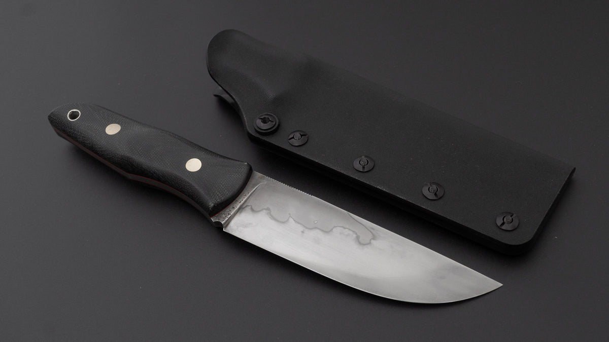Seino V2 Honyaki Fixed Blade Canvas Micarta Handle (#010)