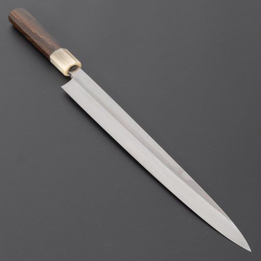Hitohira Togashi Blue #1 Notaremon Mizu Honyaki Yanagiba 330mm Ziricote Handle (Saya)