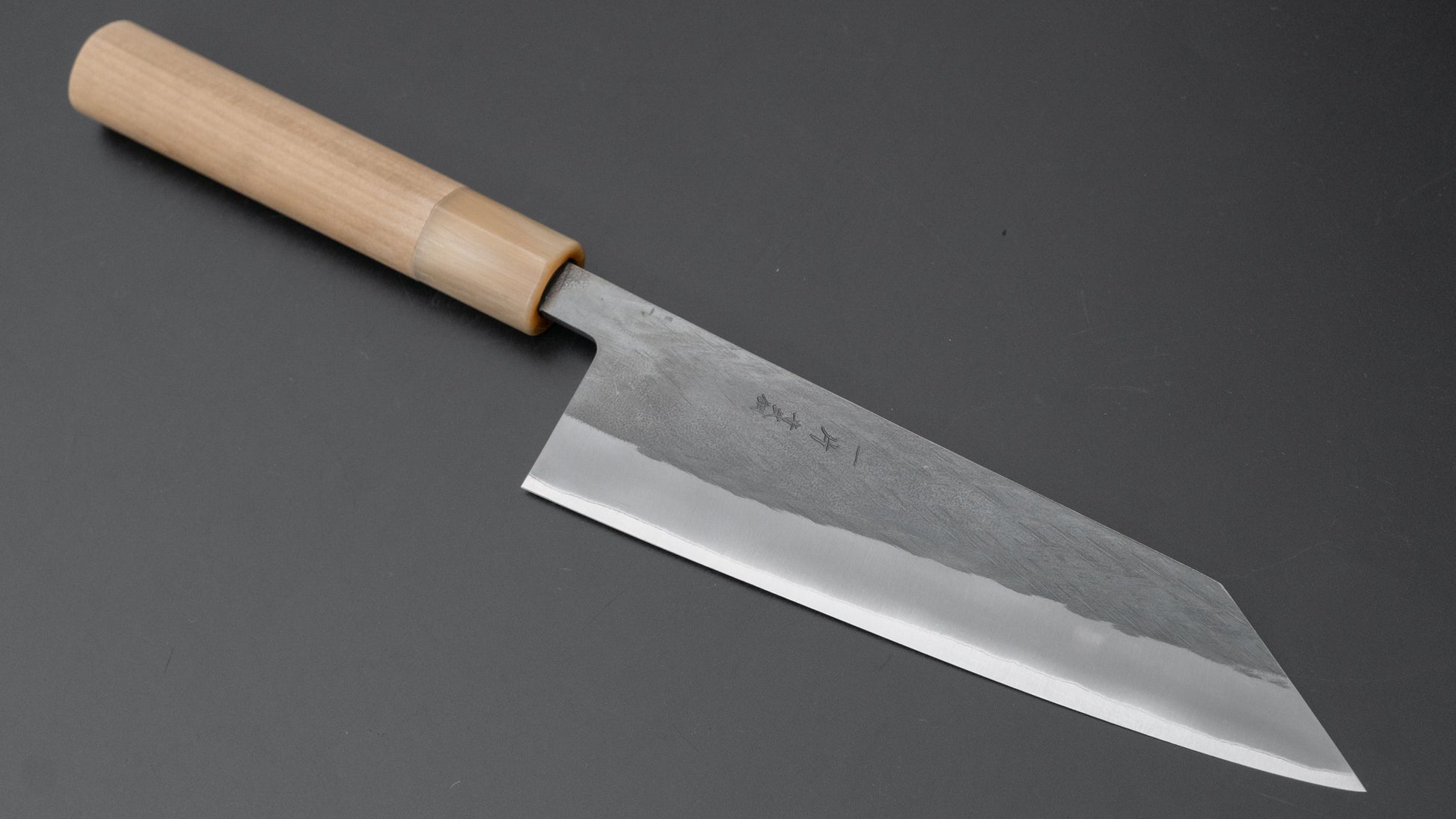 Hitohira TD Blue #2 Stainless Clad Kurouchi Bunka 170mm Ho Wood Handle (D-Shape) - HITOHIRA