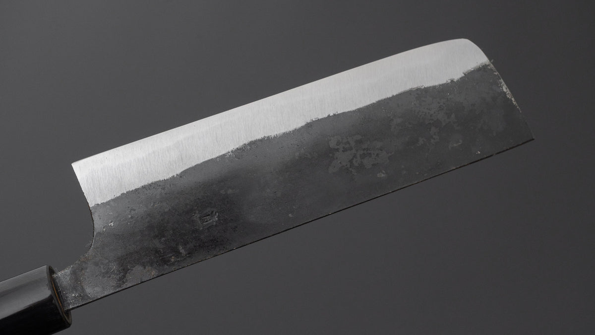 Hitohira Onihiro Blue #1 Nakiri 135mm Ho Wood Handle (D-Shape)