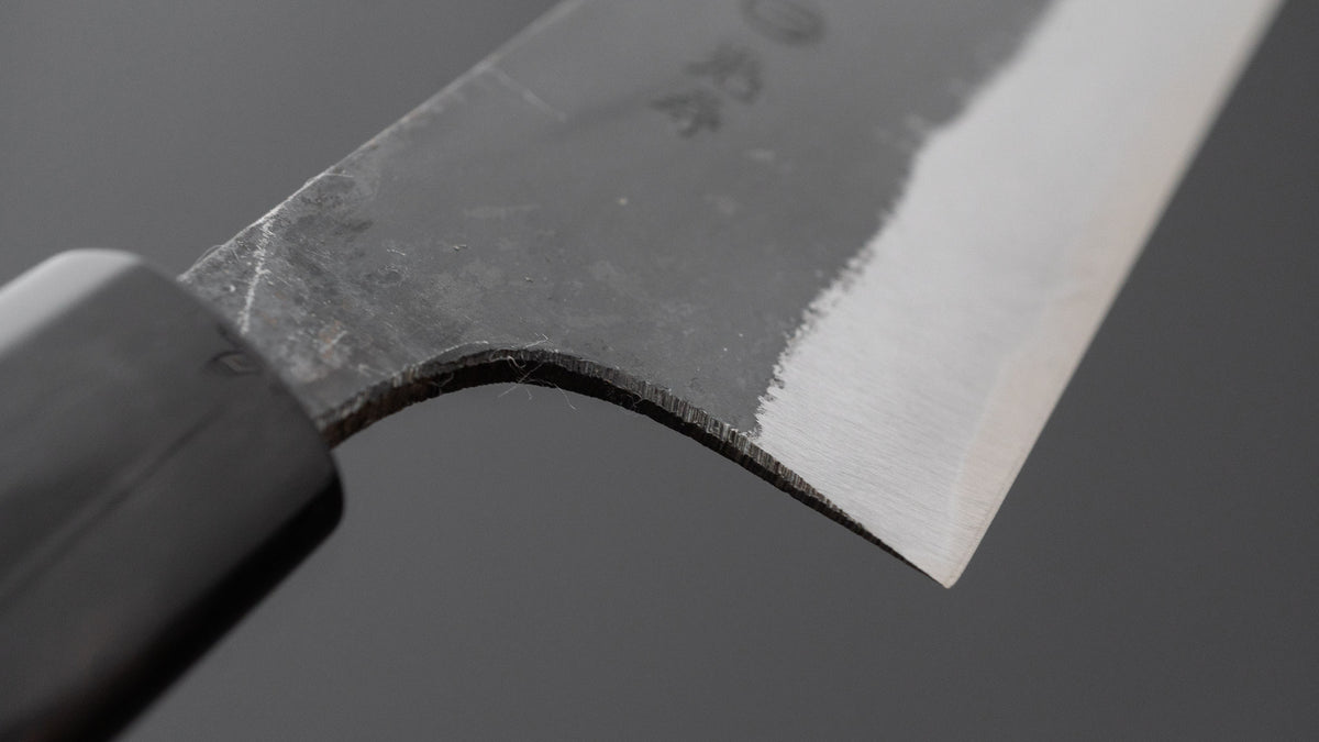 Hitohira Onihiro Blue #1 Nakiri 135mm Ho Wood Handle (D-Shape)