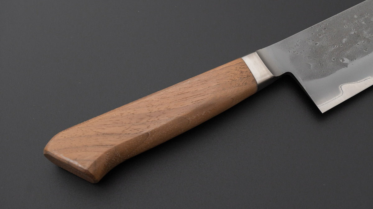 Hitohira TD Blue #2 Stainless Clad Nashiji Yo Gyuto 240mm Walnut Handle