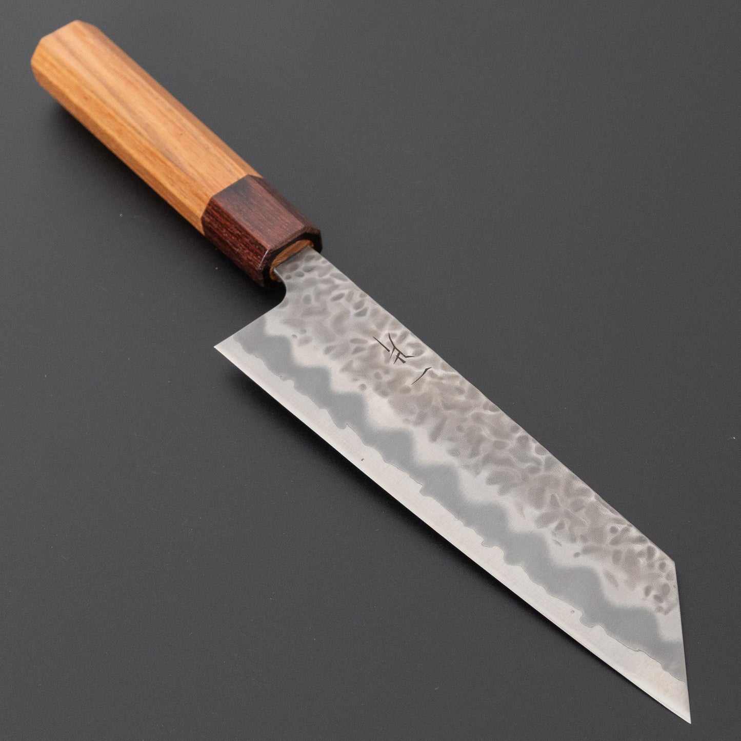 ひとひら ふたな 白一鋼 槌目 文化 170mm 欅柄