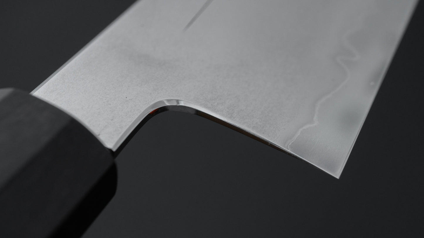 Tetsujin Silver #3 Metal Flow Nakiri 180mm Taihei Makassar Ebony Handle