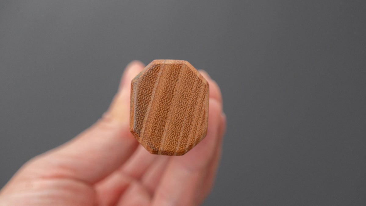 ひとひら ふたな 白一鋼 槌目 文化 170mm 欅柄