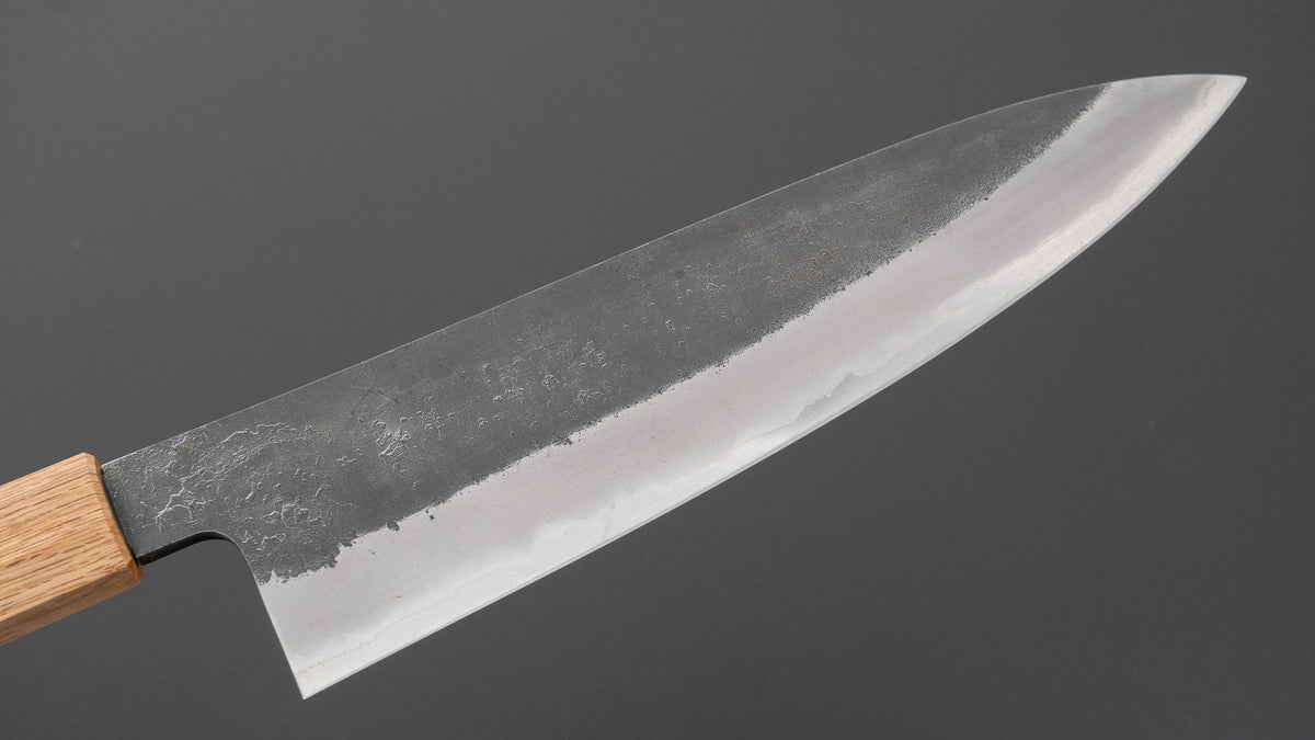 Hitohira Hinode Nashiji White #2 Stainless Clad Gyuto 210mm Wenge Handle