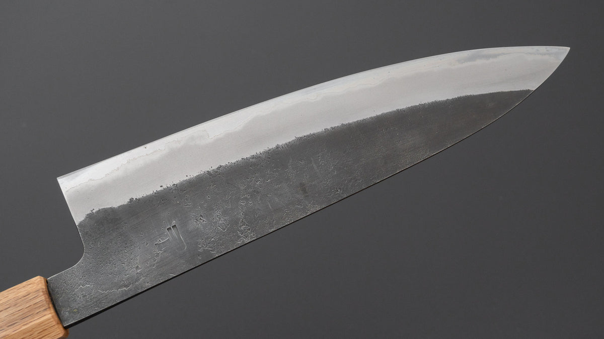 Hitohira Hinode Nashiji White #2 Stainless Clad Gyuto 210mm Wenge Handle