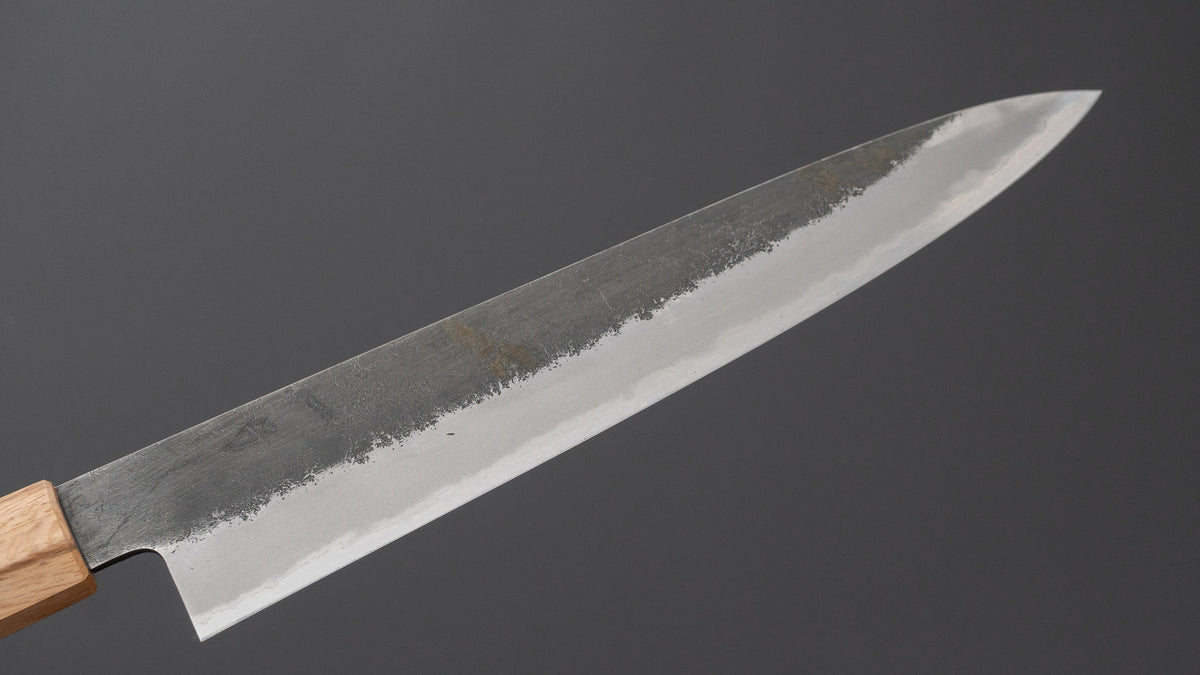 Hitohira Hinode Nashiji White #2 Stainless Clad Sujihiki 240mm Wenge Handle