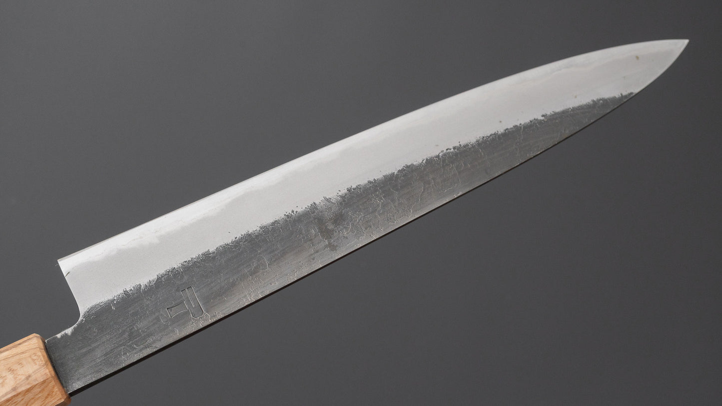 Hitohira Hinode Nashiji White #2 Stainless Clad Sujihiki 240mm Wenge Handle