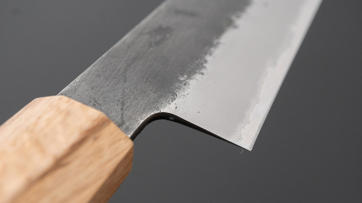 Hitohira Hinode Nashiji White #2 Stainless Clad Sujihiki 240mm Wenge Handle