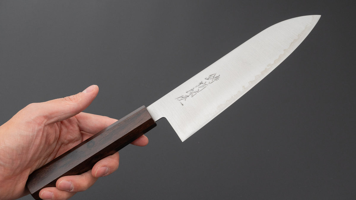 Hitohira Imojiya TH V-Toku 2 Santoku Ebony Handle